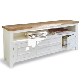 Console Yukon blanc vieilli/marron